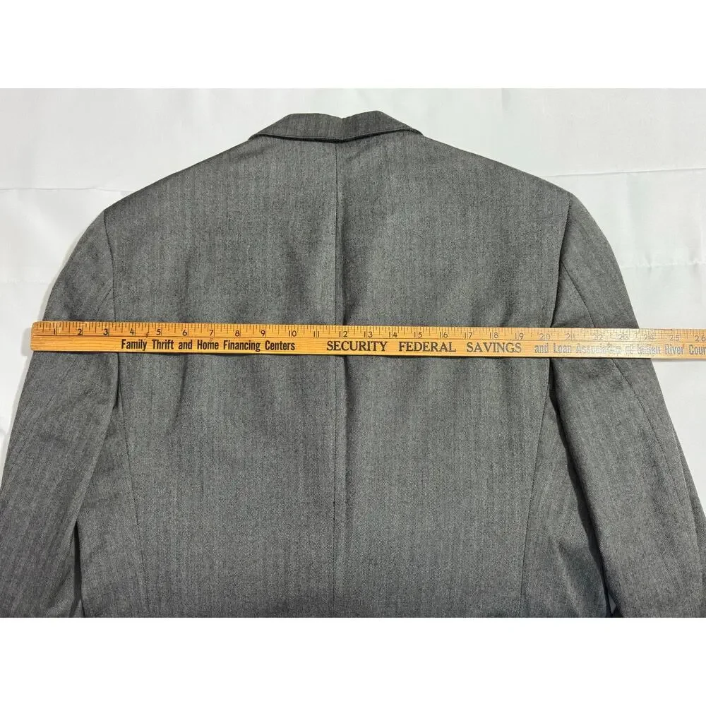 Vintage Brooks Brothers 100% Wool Gray Blazer Made in USA Men's Size 42 Regular